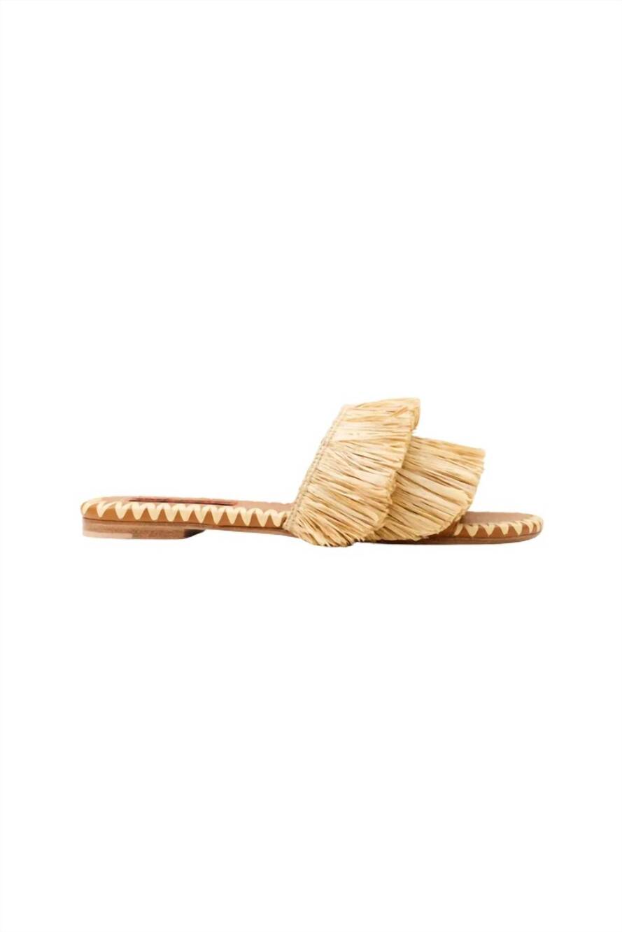 NEW SIMON MILLER women's fringe raffia salerno sandal in natural